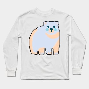 Polar Prowess: Pixel Art Design for Nature-Inspired Outfits Long Sleeve T-Shirt